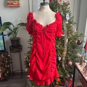 Angel Biba Vibrant Red Dress